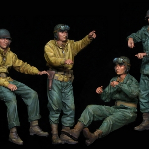 BR007 WWII U.S. TANK CREW  RES