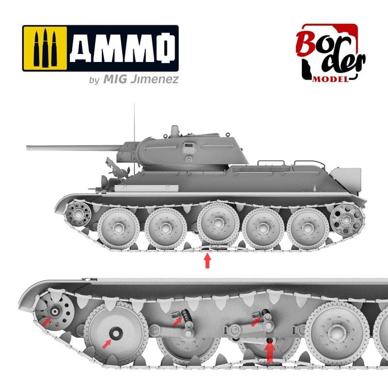 BT009 苏联 T-34坦克 1/35(图6)