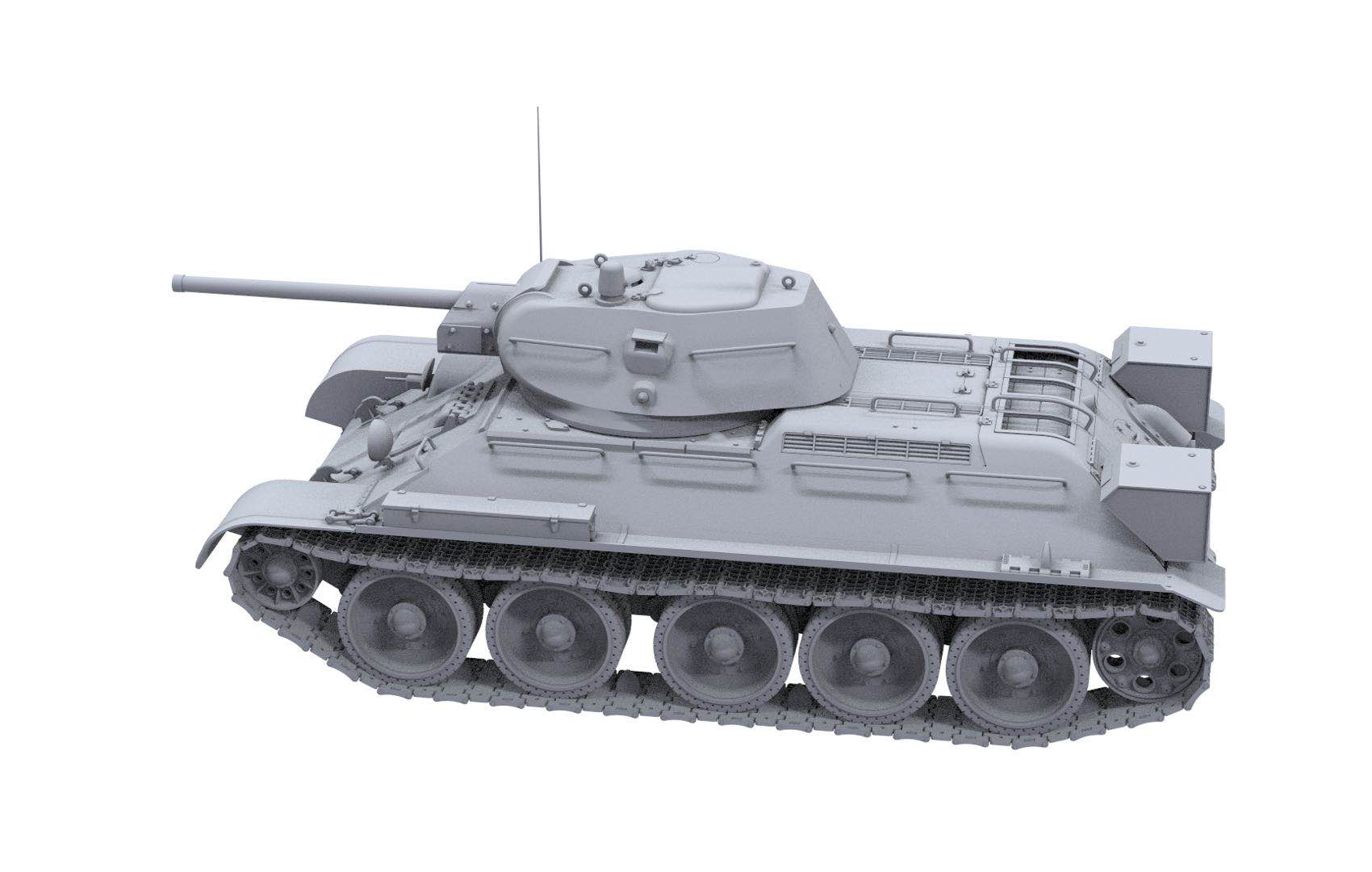 BT009 苏联 T-34坦克 1/35(图3)