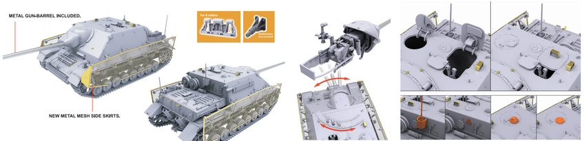 BT026 德国四号歼击车L70A阿尔凯特工厂 最后期型(图2)