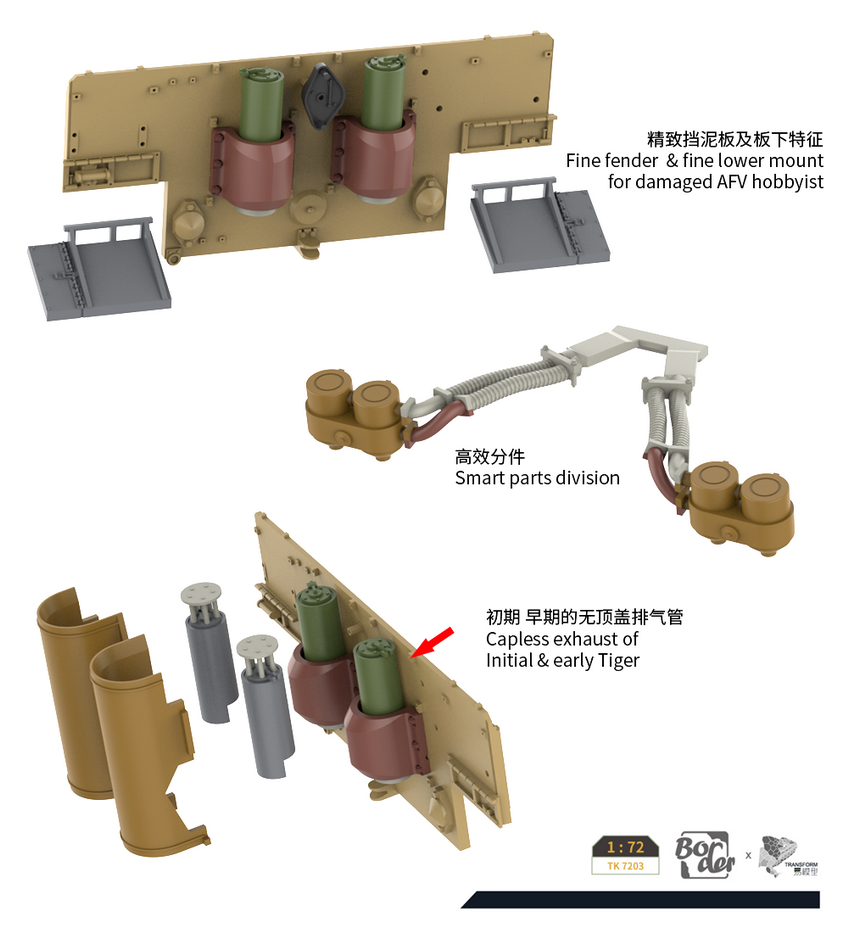 TK7203 TIGER  I KURSK 72 Scale(图6)