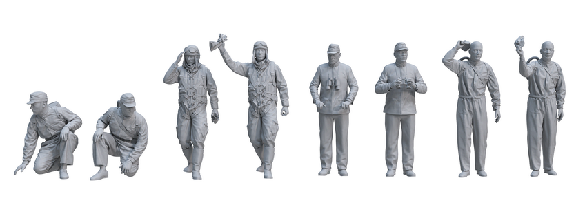 BR006 AKAGI BRIDGE FIGURES Sailors(图2)