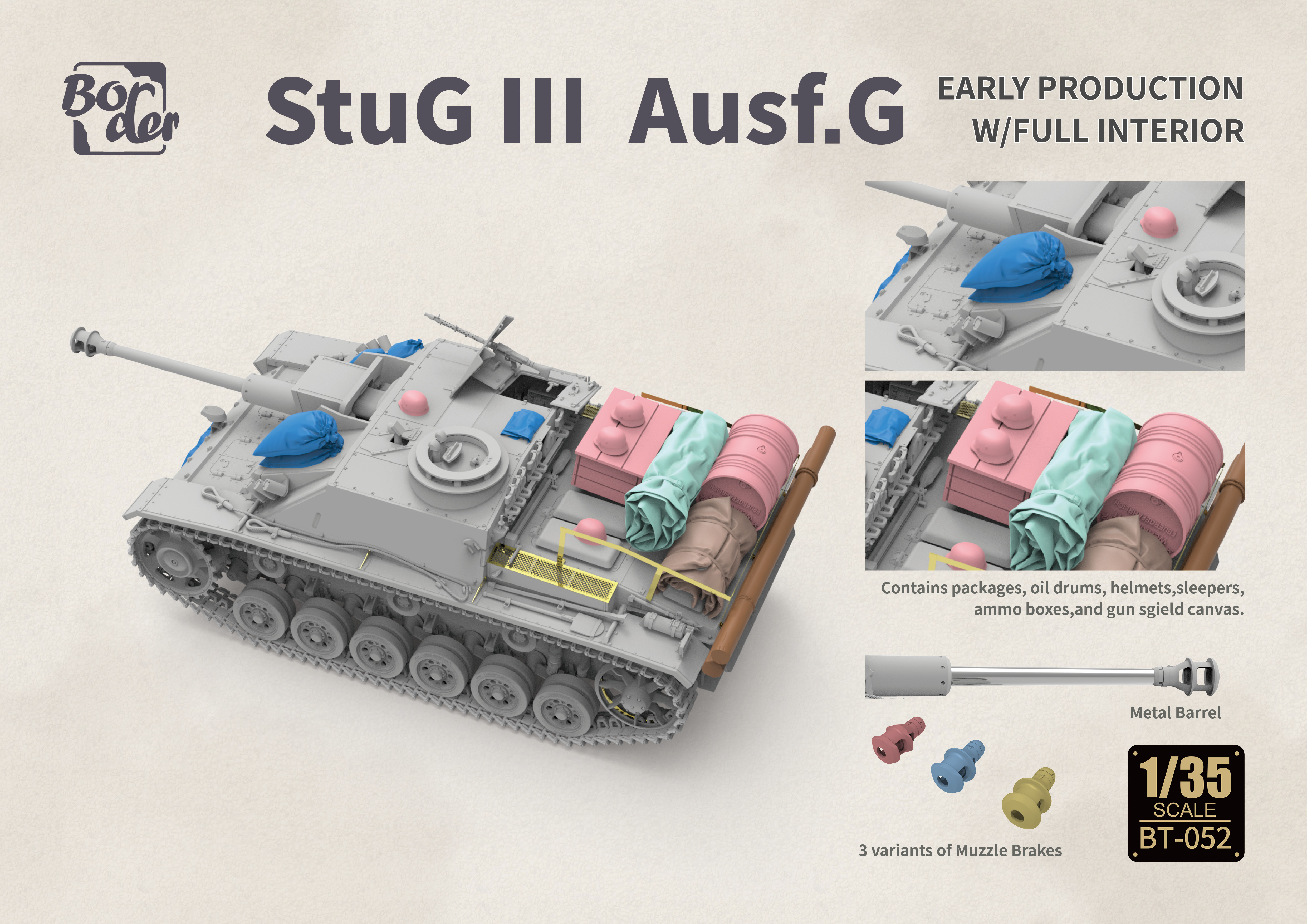 BORDER BT—052 StuG III Ausf. G Early Production Version(图5)